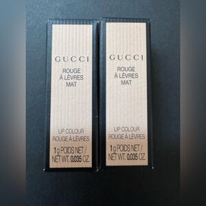 2 x Gucci Matte Lip Color, Goldie Red 25*, Travel Size 1g each, Brand New.